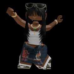 90s Roblox Avatar, Y2k Roblox Outfits Code, Roblox Streetwear, Roblox Clothing Codes, Black Family Cartoon