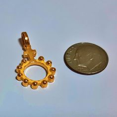 I do not accept off-site ads order. This is 24k pure gold and 14k gold rosary pendant. I guarantee gold purity 99.9% because of I make my jewelry. I am proud of my gold purity. 14k and 18k gold is available. There are 2 different size and gold weight. I am using express USPS tracking parcel. If you want better price, please visit my personal store. *Material :24K pure Gold(hall-marked, 99.9 14k solid gold *Weight: 24k gold : 1.4gram & 5 gram 14k gold : 3.2 gram * small size 23mm x 11mm with Gold Plated Spiritual Round Pendant, Yellow Gold Rosary With Miraculous Medal As Gift, Yellow Gold Cross Rosary As Gift, Gold Rosary, Pure Gold, Rosary, My Jewellery, Solid Gold, 18k Gold