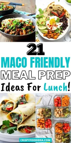 These easy macro friendly meal prep ideas are healthy and delicious that you will love! Lunch Meal Prep Macros, Macro Balanced Lunch Ideas, Lunch Ideas Macro Friendly, Healthy Macro Lunch Ideas, Easy Macros Meal Plan, Lunch Macro Friendly, Macro Friendly Quick Lunches, Macro Friendly Lunches On The Go