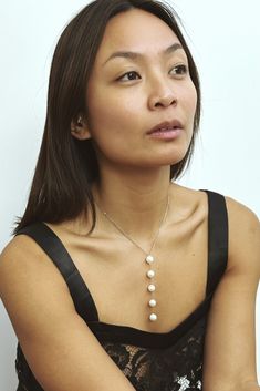 Complete your Filipiniana 'fit with beautiful and elegant lariat necklace punctuated by freshwater Palawan pearls -- now in silver! No one pearl will look the same, because nature is gorgeous that way, but we have handpicked the roundest pearly whites. These lariats are made of 18" silver stainless steel chain, with a 4-inch drop. The drop contains 5 Freshwater Palawan Pearls. This necklace will come in a black velvet box. Pearl Lariat Necklace, Pearl Lariat, Palawan, Lariat Necklace, Steel Chain, Stainless Steel Chain, Black Velvet, That Way, Fresh Water