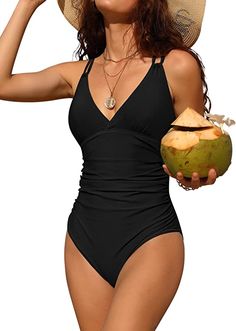 Full Coverage Swim Bottoms, Black Monokini, Maternity Swimsuit, Beautiful Suit, One Piece Swimsuits