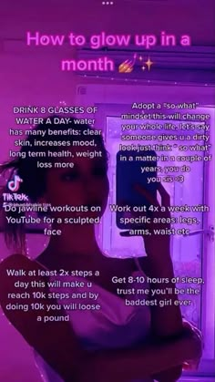 How To Throw It Back, Glow Up Ideas, Summer Body Workout Plan, Glow Ups, Teen Advice, Social Life Hacks, Beauty Routine Tips, Self Care Bullet Journal, Quick Workout Routine