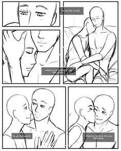 the storyboard shows how to draw people in different poses and expressions, with text that reads