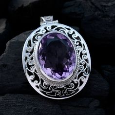 Riyo Real Gemstones Oval Faceted Purple Amethyst 925 Sterling Silver Pendant Jewelry in ProvoAmethyst Real Gemstones Designer Pendant- 925 Sterling Silver Purple Amethyst Pendant - Amethyst Pendant, 925 Sterling Silver, Purple, very nice jewelry, Gemstone Pendant, fathers day gift, cuff Pendant, greatest item, Pendant very nice jewelry, Amethyst Real Gemstones, Pendant gift for engagement :- However, the most beautiful of all crystal quartzes also posed one or two riddles for the scientists, and Elegant Oval Amethyst Ring With Natural Stones, Purple Oval Stones Jewelry, Purple Oval Stone Jewelry, Purple Oval Jewelry With Stones, Oval Amethyst Natural Stones Gemstones, Oval Purple Natural Gemstones, Purple Oval Spiritual Jewelry, Spiritual Oval Purple Jewelry, Spiritual Purple Oval Jewelry