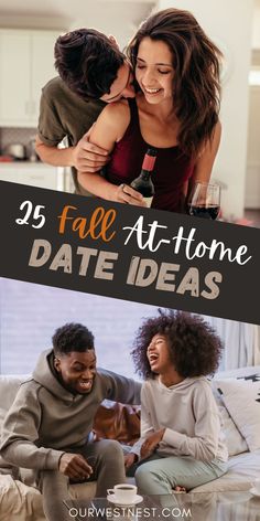 Collage of at home date ideas for fall. Sleepover Date Night, Couple Activities At Home Romantic, Night Activities For Couples, Fall Date Night At Home Ideas, Best At Home Date Night Ideas, Stay At Home Dates Ideas, Fun Stay At Home Date Ideas, November Date Night Ideas