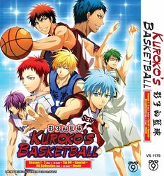 the cover art for kuroko's basketball, an animated video game from japan