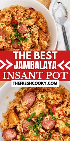 the best jambalya instant pot recipe with sausage and rice