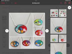 the screenshot shows how to make hand painted pendants