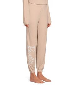 Barefoot Dreams x Barbie™ CozyChic® Coordinating Barbie Joggers | Dillard's Stretch Letter Print Joggers For Loungewear, Stretch Joggers With Letter Print For Loungewear, Letter Print Joggers For Loungewear, Athleisure Letter Print Joggers For Loungewear, Athleisure Joggers With Letter Print For Loungewear, Comfortable Loungewear Joggers With Letter Print, Comfortable Letter Print Joggers For Loungewear, Letter Print Athleisure Pants For Loungewear, Casual Letter Print Joggers For Loungewear