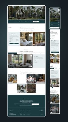 an image of a website design for a real estate