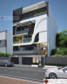 this is an architectural rendering of a modern apartment building in the suburbs of sydney, australia