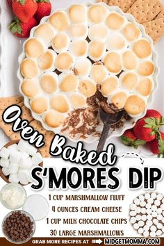 an advertisement for some kind of dessert with marshmallows