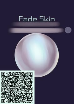 a qr - code is shown for the image of a white ball with a black background