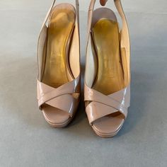 Christian Louboutin Nude Patent Wedges With Red Bottom. In Excellent Shape Christian Louboutin Shoes Heels & Wedges, Louboutin Heels & Wedges, Christian Louboutin Heels & Wedges, Red Bottom, Red Bottoms, Louboutin Shoes, Christian Louboutin Shoes, Shoes Women Heels, Christian Louboutin