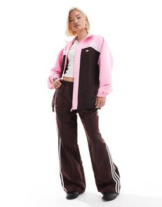 Coats & Jackets by adidas Originals Mid-season layering Branded design High collar Zip fastening Side pockets Oversized fit Adidas Mid, Save Outfits, Jane Dress, Pink And Brown, Leggings Sale, Plus Size Skirts, Maxi Dress Trend, Swimwear Sale, Hoodies For Sale