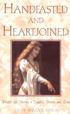 the book cover for handfasted and heartjoined