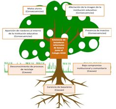 the tree is labeled in spanish and has many different parts to describe it, including roots