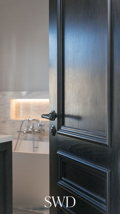 Make a bold statement with this bespoke black wooden door, featuring elegant panel detailing and contemporary brass hardware for a sophisticated finish. Designed to complement both modern and traditional interiors, this door combines style, security, and durability. Ideal for entrances and hallways, it includes smart lock compatibility, ensuring safety and convenience without compromising on design. Upgrade your home with this high-end interior door

#swdbespoke
#bespokedoors
#luxurydoors
#highglossdoors
#oakdoors
#bespokeoakdoors
#luxuryoakdoors
#oakstaineddoors
#internaldoors
#interiordoors
#bespokedoorsuk
#bespokedoorsdubai
#uniquedoors
#luxurydoorsusa
#luxurydoorsdubai