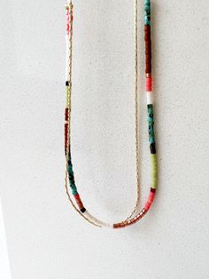 Gold Delicate Necklace With Tiny Beads, Layering Double Necklace, Minimalist Dainty Necklace, Colourful Minimal Boho Necklace - Etsy Multicolor Necklaces With Delicate Chain And Round Beads, Minimalist Beaded Necklace With Delicate Adjustable Chain, Minimalist Adjustable Beaded Necklace With Delicate Chain, Dainty Adjustable Beaded Chain Necklace, Minimalist Multicolor Beaded Chain Necklace, Minimalist Beaded Necklaces With Adjustable Chain, Minimalist Long Adjustable Layered Necklace, Adjustable Long Layered Minimalist Necklace, Minimalist Adjustable Long Layered Necklace