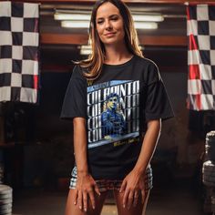 Fuel your Style with this Franco Colapinto T-Shirt Whether you're a racer, an enthusiast, or someone who craves the thrill of speed, our gear is made to empower your journey. *Made with medium fabric (180 g/m²) *100% Cotton for year-round comfort *Adult unisex Sizing Do not dryclean; Machine wash: warm (max 40C or 105F); Do not bleach; Tumble dry: low heat; Iron, steam or dry: low heat. All items are custom print to order, all sales are final. We do not accept returns or exchanges. If there is an issue with your order please contact us. Production  2-4 Days Shipping  3-7 Days F1 Tshirt Aesthetic, Black Racing Tops With Logo Print, Mercedes F1 Shirt, Racing Style Crew Neck T-shirt For Motorsport Events, Black Racing Fan Merchandise T-shirt, F1 Racing, Formula One, Custom Print, Halloween Shopping