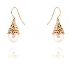 Make a statement of feminine charm with these elegant 14K gold earrings featuring glistening pearls and filigree detailing. From Adi Paz. Gold Plated Filigree Dangle Earrings, Ornate Gold Pearl Earrings With Filigree, Festive Gold-plated Filigree Bridal Earrings, Yellow Gold Plated Filigree Chandelier Earrings, Gold Vintage Filigree Clip-on Earrings, Cultured Pearls, Gold Earrings, Dangle Earrings, Gold