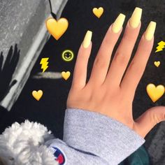 Matte nails are often paired with black color to get matte black nail design, somehow, you can also make cute matte nails this fall. Let's check out! Acrylic Nails Yellow, Yellow Nail Art, Nails Yellow, Matte Black Nails, Colorful Nails, Black Nail Designs, Yellow Nails, Dream Nails, Matte Nails