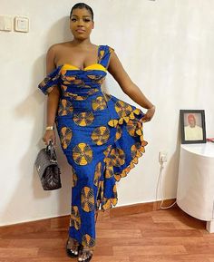 Unique Ankara Styles, African Print Clothing, Ankara Gown, Ankara Gown Styles, African Print Dress Designs, African Fashion Traditional