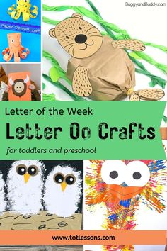 the letter o crafts for toddlers and preschool are great to do with their own hands