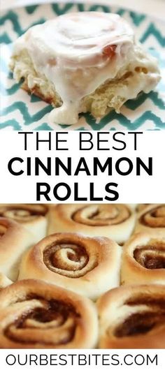 the best cinnamon rolls recipe is made with cream cheese frosting and rolled up cinnamon rolls