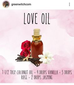 Come To Me Oil Recipe Witchcraft, Love Oil Recipe Witchcraft, Perfume Magic, Crystal Witchcraft, Essential Oil Aphrodisiac, Holistic Coach, Essential Oil Perfumes Recipes, Homemade Perfume