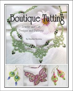 the book cover shows several different designs and patterns for necklaces, earrings, and bracelets