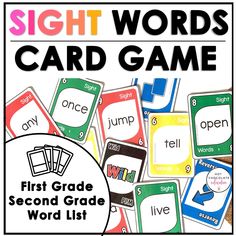 Primer Sight Word Card Game for 1st & 2nd Grade - Hot Chocolate Teachables High Frequency Word Games, High Frequency Sight Words, Sight Word Bingo, Intervention Classroom, Word Bingo, First Grade Phonics, Sight Word Cards, Red Words, Sight Word Practice