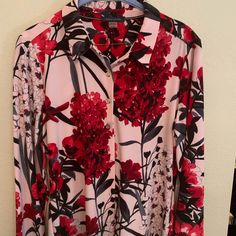 Nwot Tommy Hilfiger Floral Blouse. Tommy Logo Buttons, Nice Weight So It Has A Flattering Fit. Never Been Worn, Perfect Condition. Beautiful Rich Colors, Black And Red Floral Design. I Also Have The Same Blouse Listed In White And Pink, I’ll Give A Great Discount On A Bundle, Make Me An Offer! Tommy Hilfiger Long Sleeve Blouse For Spring, Tommy Hilfiger Long Sleeve Blouse, Tommy Hilfiger Red Long Sleeve Shirt, Tommy Hilfiger Spring Blouse For Work, Tommy Hilfiger Blouse For Spring Workwear, Tommy Hilfiger Spring Workwear Blouse, Elegant Long Sleeve Tops By Tommy Hilfiger, Elegant Long Sleeve Tommy Hilfiger Tops, Tommy Hilfiger Tops