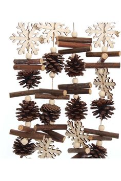 Shop For 5.6 Lodge Garland at Michelle's aDOORable Creations Christmas Lodge, Elf Christmas Tree, Work Wreath Forms, Beaded Banners, Patriotic Christmas, Lantern Candle Decor, Wooden Snowflakes, Wreath Making Supplies, Cones Crafts