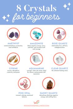 Crystal For Beginners, Basic Crystals For Beginners, Crystals To Wear Daily, Crystal Guide For Beginners, Guide To Crystals, Crystals For Beginners, What Are Crystals, Crystals For Healing, Crystal Guide