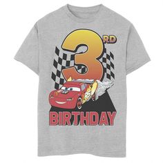 a birthday shirt with the number 3 on it