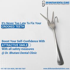 It's Never Too Late To Fix Your "CROOKED TEETH"  Invest your Time & Money on your Teeth🦷 in this lockdown period to make your Smile Attractive😄 with all safety measures @ Dr Bhutani Dental Clinic. 𝐁𝐨𝐨𝐬𝐭 𝐲𝐨𝐮𝐫 𝐒𝐞𝐥𝐟-𝐂𝐨𝐧𝐟𝐢𝐝𝐞𝐧𝐜𝐞 & 𝐈𝐦𝐦𝐮𝐧𝐢𝐭𝐲 𝐰𝐢𝐭𝐡 𝐇𝐞𝐚𝐥𝐭𝐡𝐲 𝐒𝐦𝐢𝐥𝐞.😃  To Book an Appointment! ☎️ +91 9810244656  #coronavirus #coronavirusindia #dentalclinicindelhi #bestdentalclinic #bestdentalclinicindelhi #dentalclinic #dentist #bestdentist #bestdentistindelhi Crooked Teeth, It's Never Too Late