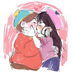 Cartman And Wendy, South Park Wendy, Eric Cartman, South Park Characters, Park Art, South Park, Cool Drawings, Spiderman, Candy