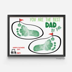 a father's day card with the words, you are the best dad by par