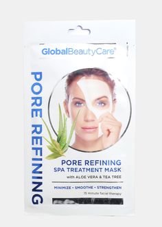 Contains aloe vera and tea tree ingredients Helps minimize pores and soothes skin texture Facial Therapy, Minimize Pores, Skin Texture, Spa Treatments, Tea Tree, Aloe Vera, Facial, Spa, Mask