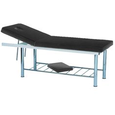 Lightweight Massage Bed / Facial Bed - Black by PS Beauty Facial Bed, Face Cut Out, Large Bed, Bed Color, Massage Bed, Large Beds, Black Bedding, Under Bed, Pvc Vinyl