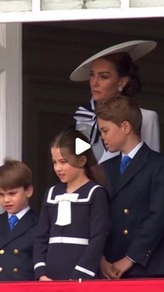 the royal family watch from their balcony at troop's annual parade in london, england