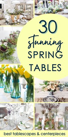 the top ten spring table decorations and centerpieces