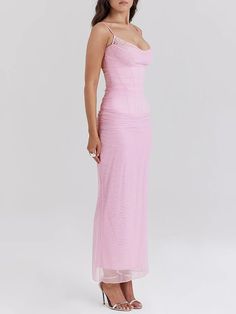 Washing instructions: Hand Wash Composition: Polyester, Spandex, Natural Fiver Designer Style ID: FP41555555 Backless Maxi Dress, Maxi Dress For Women, Spaghetti Strap Maxi Dress, Mesh Maxi Dress, Maxi Slip Dress, Backless Maxi Dresses, Solid Color Dress, High Quality Dress, Pink Maxi Dress