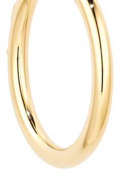 Stunningly simple, these organically shaped 18-karat gold hoop earrings add a modern yet timeless finish to any look. 1 1/2" hoop diameter; 1/8" width 18k gold Made in Italy Modern Yellow Gold Open Circle Hoop Earrings, Modern Yellow Gold Open Hoop Earrings, Modern Small Hoop Earrings In Yellow Gold, Modern Small Hoop Yellow Gold Earrings, Roberto Coin, Gold Hoop, Gold Hoop Earrings, Gold Bracelet, 18k Gold