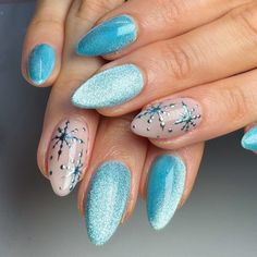 23  Gorgeous Blue Winter Nail Ideas (2025) - DrExplains Deep Teal Nails, Blue Winter Nail Ideas, Winter Nail Design, Winter Nail Ideas, Teal Nails, Blue Winter, Winter Nail Designs, Winter Nail, Cozy Vibes