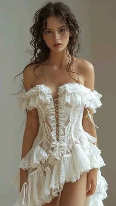 Wedding Dress 2024, Vintage Inspired Wedding Dresses, Stunning Nails, Chic Wedding Dresses, Country Wedding Dresses, White Corset, Dream Wedding Ideas Dresses, Fantasy Gowns, Dress 2024