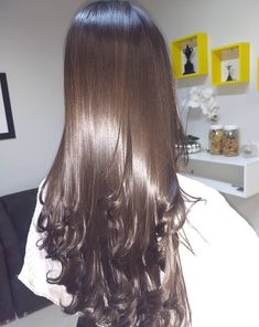 Make Hair Silky Smooth, 28 Inch Hair, Glass Hair, Styled Hair, Long Shiny Hair, Long Silky Hair, Glossy Hair, Long Brown Hair, Beautiful Long Hair