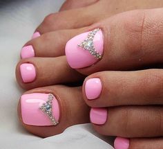 Nails Pies, Pink Toe Nails, Pink Toes