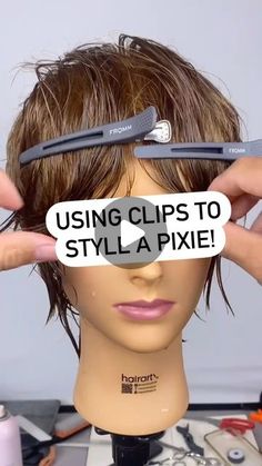 Pixie Grown Out Styles, How To Style Short Flippy Hair, Shaggy Wavy Pixie, How To Get Piecey Hair, Long Pixie Mullet Haircut, Pixie Mullet Round Face, Pixie Hairstyles With Clips, Styling Long Pixie Haircut